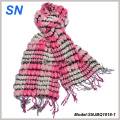 2015 Skinny Stripe Checked Winter Warm Ruffle Bubble Schals